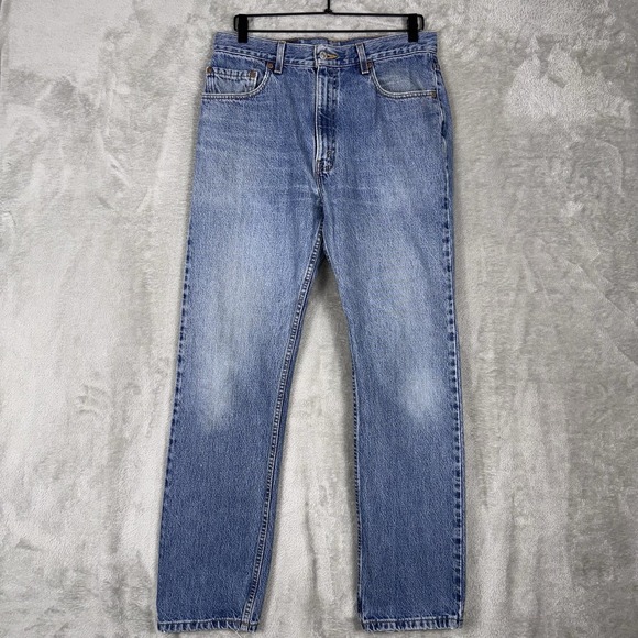 Vintage Levi's 505 Jeans Made In USA Straight Leg Men's 32x31 (Tag34x32) Y2k '01 - Picture 1 of 16